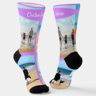 Benutzerdefinierte Socken für Fotosammlungen mit T