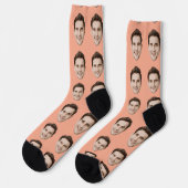 Benutzerdefinierte Socken mit Gesicht Personalisie (Linkes Detail)