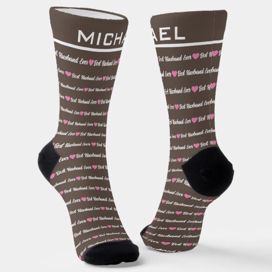Benutzerdefinierte Socken mit Personalisiertem Nam (Gewinkelt)