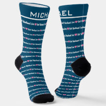 Benutzerdefinierte Socken mit Personalisiertem Nam