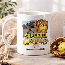 Benutzerdefinierte Softball-Mama-Fotocollage