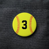 Benutzerdefinierte Softball Player Jersey-Nummer o Button
