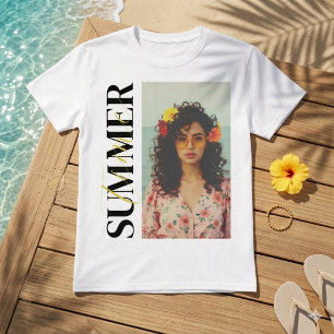 Benutzerdefinierte SOMMER-Stimmung Foto-Collage ve T-Shirt