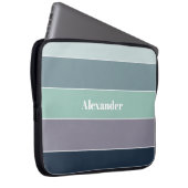 Benutzerdefinierte Sommerfarben-Farbblockstreifen Laptopschutzhülle (Vorne Rechts)