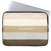 Benutzerdefinierte Sommerfarben-Farbblockstreifen Laptopschutzhülle (Vorderseite)