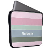 Benutzerdefinierte Sommerfarben-Farbblockstreifen Laptopschutzhülle (Vorne Rechts)