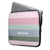 Benutzerdefinierte Sommerfarben-Farbblockstreifen Laptopschutzhülle (Vorderseite Links)