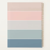 Benutzerdefinierte Sommerfarben-Farbblockstreifen Planer (Rückseite)