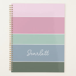 Benutzerdefinierte Sommerfarben-Farbblockstreifen Planer