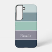 Benutzerdefinierte Sommerfarben-Farbblockstreifen Samsung Galaxy Hülle (Rückseite)