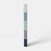 Benutzerdefinierte Sommerfarben-Farbblockstreifen Samsung Galaxy Hülle (Linke Seite)