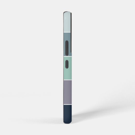 Benutzerdefinierte Sommerfarben-Farbblockstreifen Samsung Galaxy Hülle (Rechte Seite)