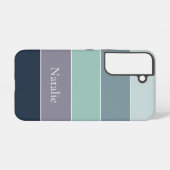 Benutzerdefinierte Sommerfarben-Farbblockstreifen Samsung Galaxy Hülle (Rückseite (Horizontal))