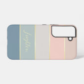 Benutzerdefinierte Sommerfarben-Farbblockstreifen Samsung Galaxy Hülle (Rückseite (Horizontal))