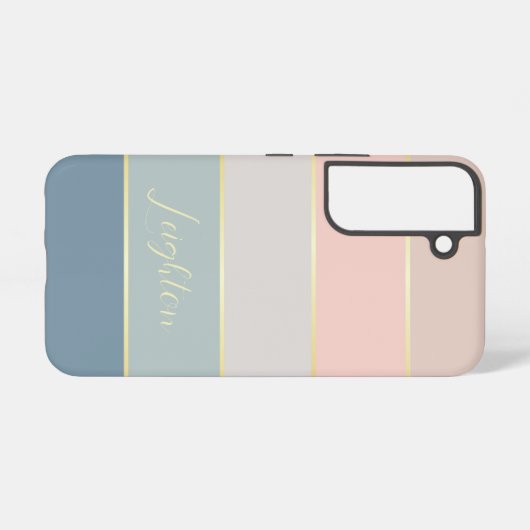 Benutzerdefinierte Sommerfarben-Farbblockstreifen Samsung Galaxy Hülle (Rückseite (Horizontal))