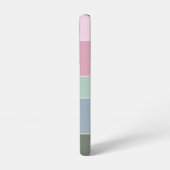 Benutzerdefinierte Sommerfarben-Farbblockstreifen Samsung Galaxy Hülle (Linke Seite)