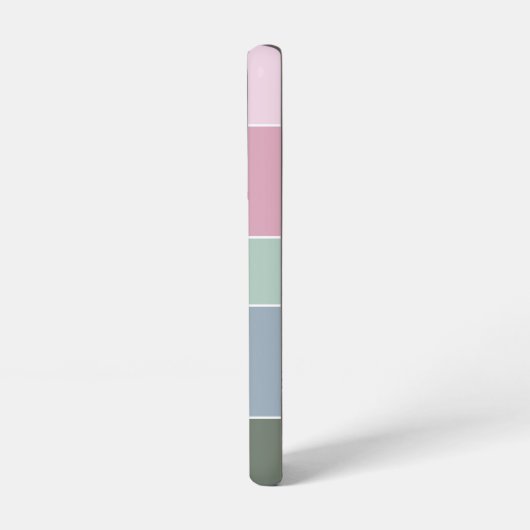 Benutzerdefinierte Sommerfarben-Farbblockstreifen Samsung Galaxy Hülle (Linke Seite)