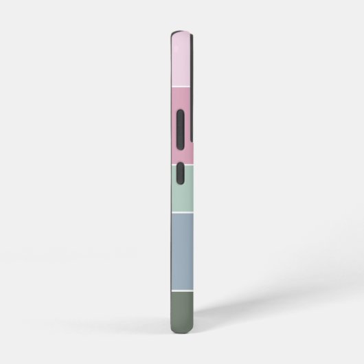 Benutzerdefinierte Sommerfarben-Farbblockstreifen Samsung Galaxy Hülle (Rechte Seite)