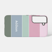 Benutzerdefinierte Sommerfarben-Farbblockstreifen Samsung Galaxy Hülle (Rückseite (Horizontal))