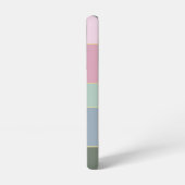 Benutzerdefinierte Sommerfarben-Farbblockstreifen Samsung Galaxy Hülle (Linke Seite)