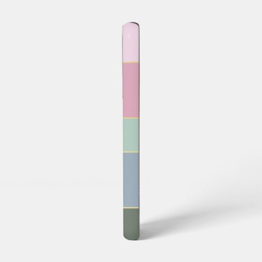 Benutzerdefinierte Sommerfarben-Farbblockstreifen Samsung Galaxy Hülle (Linke Seite)