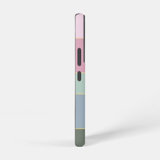 Benutzerdefinierte Sommerfarben-Farbblockstreifen Samsung Galaxy Hülle (Rechte Seite)