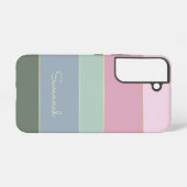 Benutzerdefinierte Sommerfarben-Farbblockstreifen Samsung Galaxy Hülle (Rückseite (Horizontal))