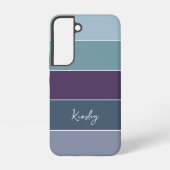 Benutzerdefinierte Sommerfarben-Farbblockstreifen Samsung Galaxy Hülle (Rückseite)