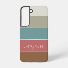 Benutzerdefinierte Sommerfarben-Farbblockstreifen Samsung Galaxy Hülle