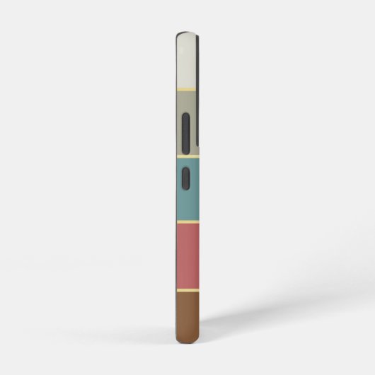 Benutzerdefinierte Sommerfarben-Farbblockstreifen Samsung Galaxy Hülle (Rechte Seite)