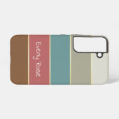 Benutzerdefinierte Sommerfarben-Farbblockstreifen Samsung Galaxy Hülle (Rückseite (Horizontal))