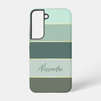 Benutzerdefinierte Sommerfarben-Farbblockstreifen Samsung Galaxy Hülle