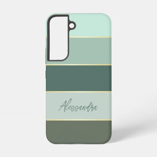 Benutzerdefinierte Sommerfarben-Farbblockstreifen Samsung Galaxy Hülle (Rückseite)