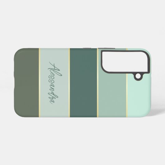 Benutzerdefinierte Sommerfarben-Farbblockstreifen Samsung Galaxy Hülle (Rückseite (Horizontal))