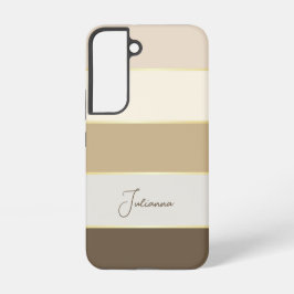 Benutzerdefinierte Sommerfarben-Farbblockstreifen Samsung Galaxy Hülle