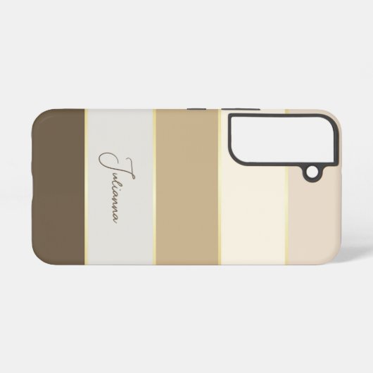 Benutzerdefinierte Sommerfarben-Farbblockstreifen Samsung Galaxy Hülle (Rückseite (Horizontal))