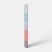 Benutzerdefinierte Sommerfarben-Farbblockstreifen Samsung Galaxy Hülle (Linke Seite)