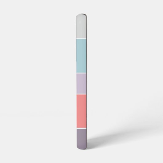 Benutzerdefinierte Sommerfarben-Farbblockstreifen Samsung Galaxy Hülle (Linke Seite)