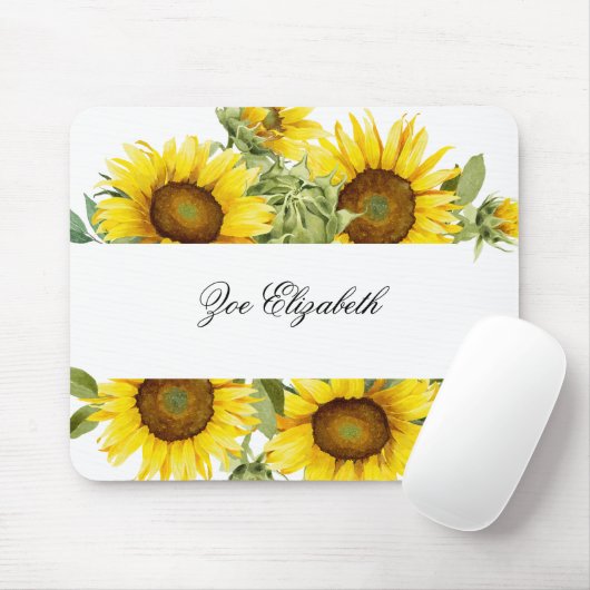 Benutzerdefinierte Sonnenblume Blüte Fügen Sie Ihr Mousepad (Mit Mouse)