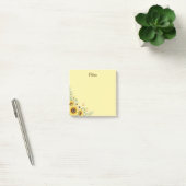 Benutzerdefinierte Sonnenblumen-Notizzettel, Perso Post-it Klebezettel (Büro)