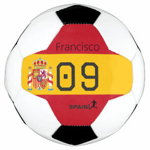 Benutzerdefinierte spanische National Soccer Grafi Fußball