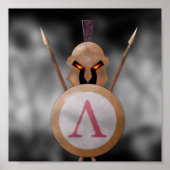 Benutzerdefinierte Spartan-Leinwand Poster (Vorne)