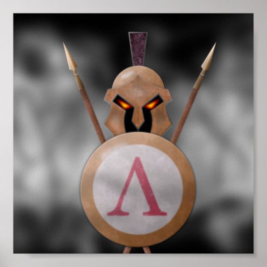 Benutzerdefinierte Spartan-Leinwand Poster (Vorne)