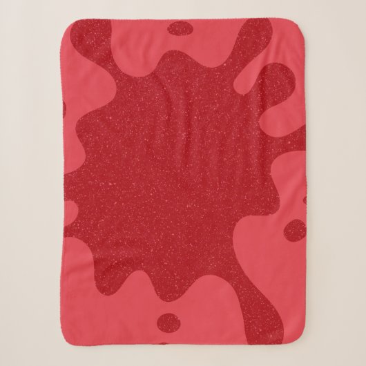 Benutzerdefinierte Splatter-Tomate-Rot-Sherpa-Deck Sherpadecke (Vorderseite)