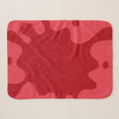 Benutzerdefinierte Splatter-Tomate-Rot-Sherpa-Deck Sherpadecke (Vorderseite (Horizontal))