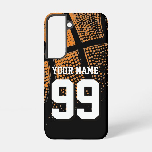 Benutzerdefinierte Sport-Basketball-Trikotnummer Samsung Galaxy Hülle (Rückseite)