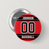 Benutzerdefinierte Sport-Button-Pin mit schwarzen Button (Vorne & Hinten)