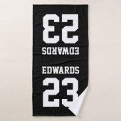 Benutzerdefinierte Sportarten mit Namen Badehandtuch (Badehandtuch)