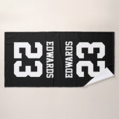 Benutzerdefinierte Sportarten mit Namen Badehandtuch (Badehandtuch)