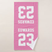 Benutzerdefinierte Sportarten mit Namen Badehandtuch (Badehandtuch)